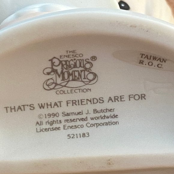 Vintage Precious Moments figurine "That's what friends are for" - Picture 4 of 7